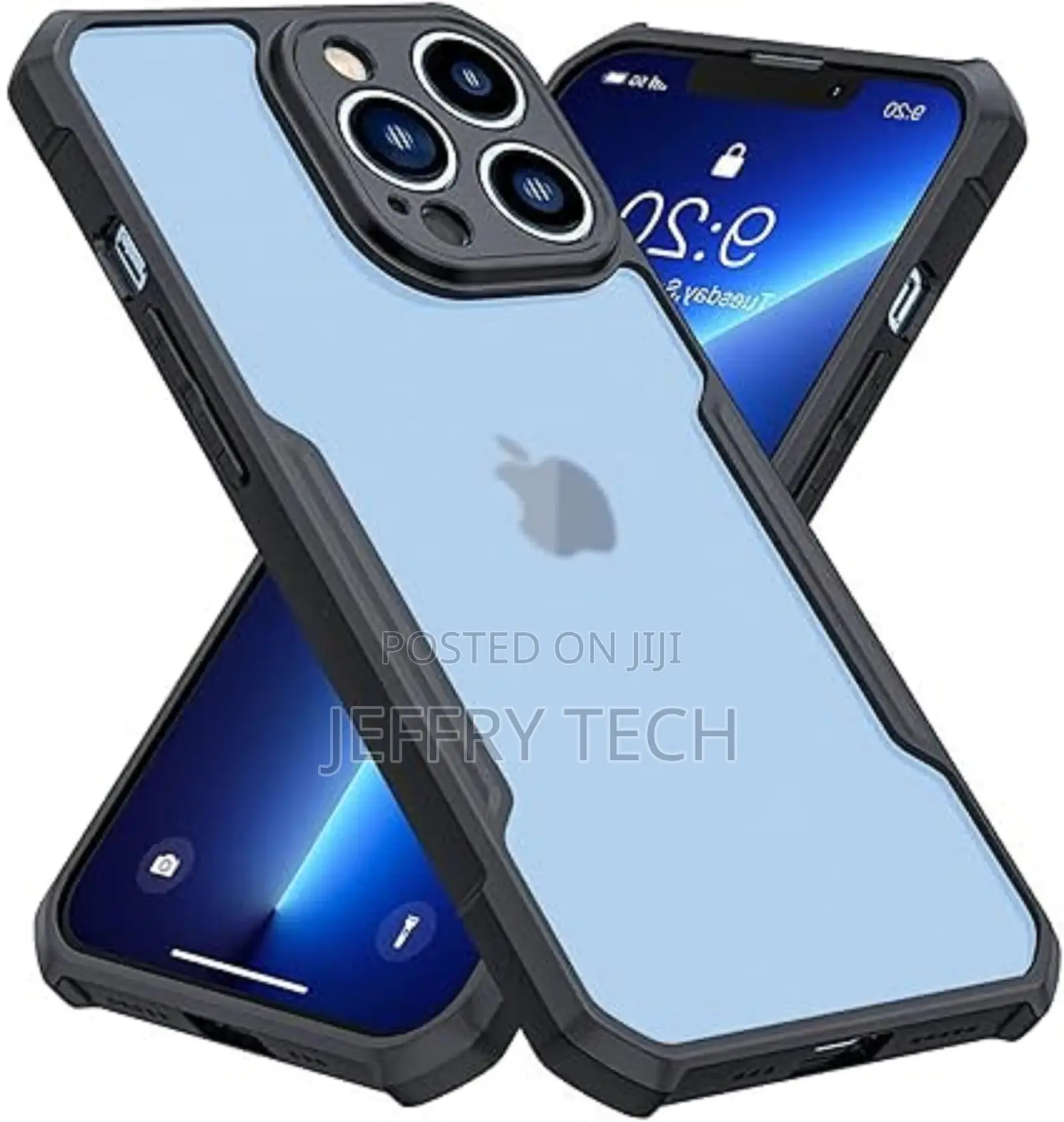 Xundd iPhone 13 Pro Max Back Cover Case (Clear PC + TPU