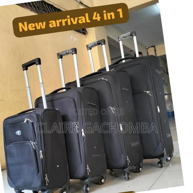 New 4 in 1 Fabric Laxurious Suitcase Briefcase Travel Bag