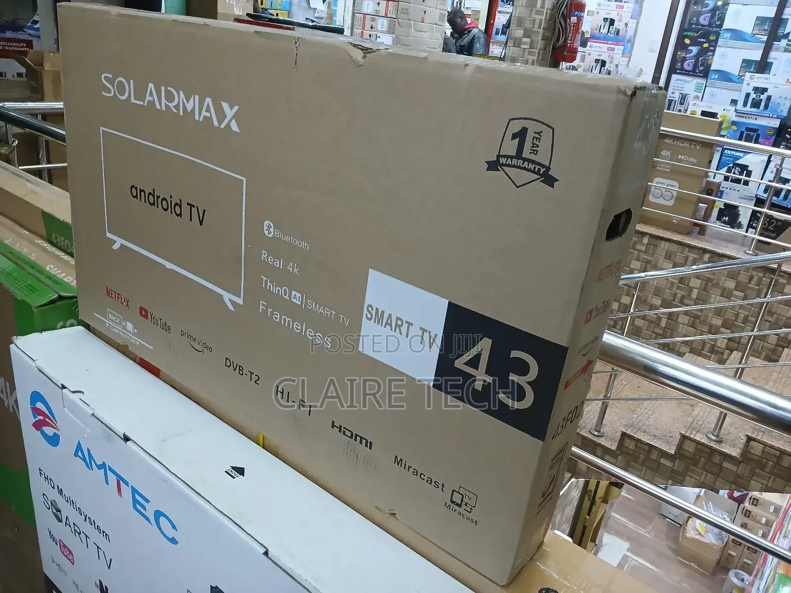 Solarmax 43" Inch Smart-Digital TV Frameless