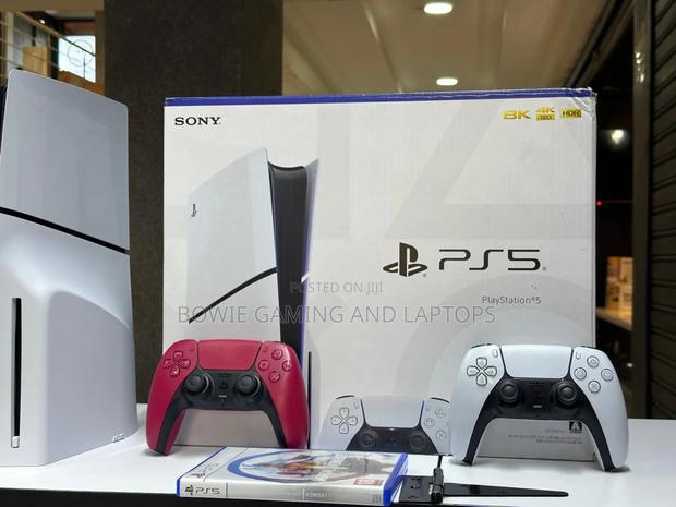 Playstation 5 Slim With 2 Controller Used. - thumbnail 3