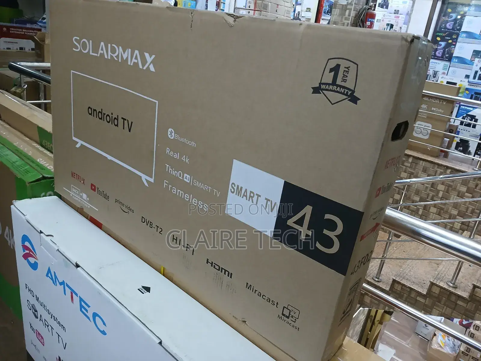 Solarmax 43" Smart Android Frameless Tv