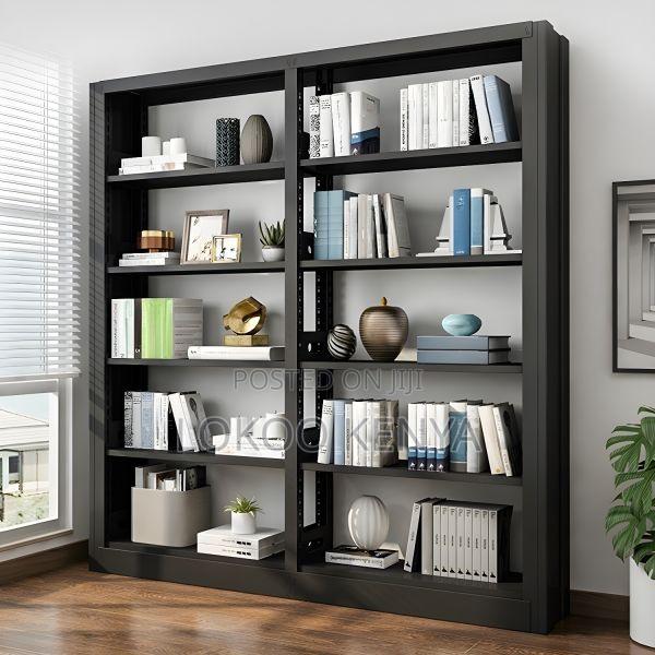 Office Cabinet: Open Back Metal Frame Bookshelf - thumbnail 5