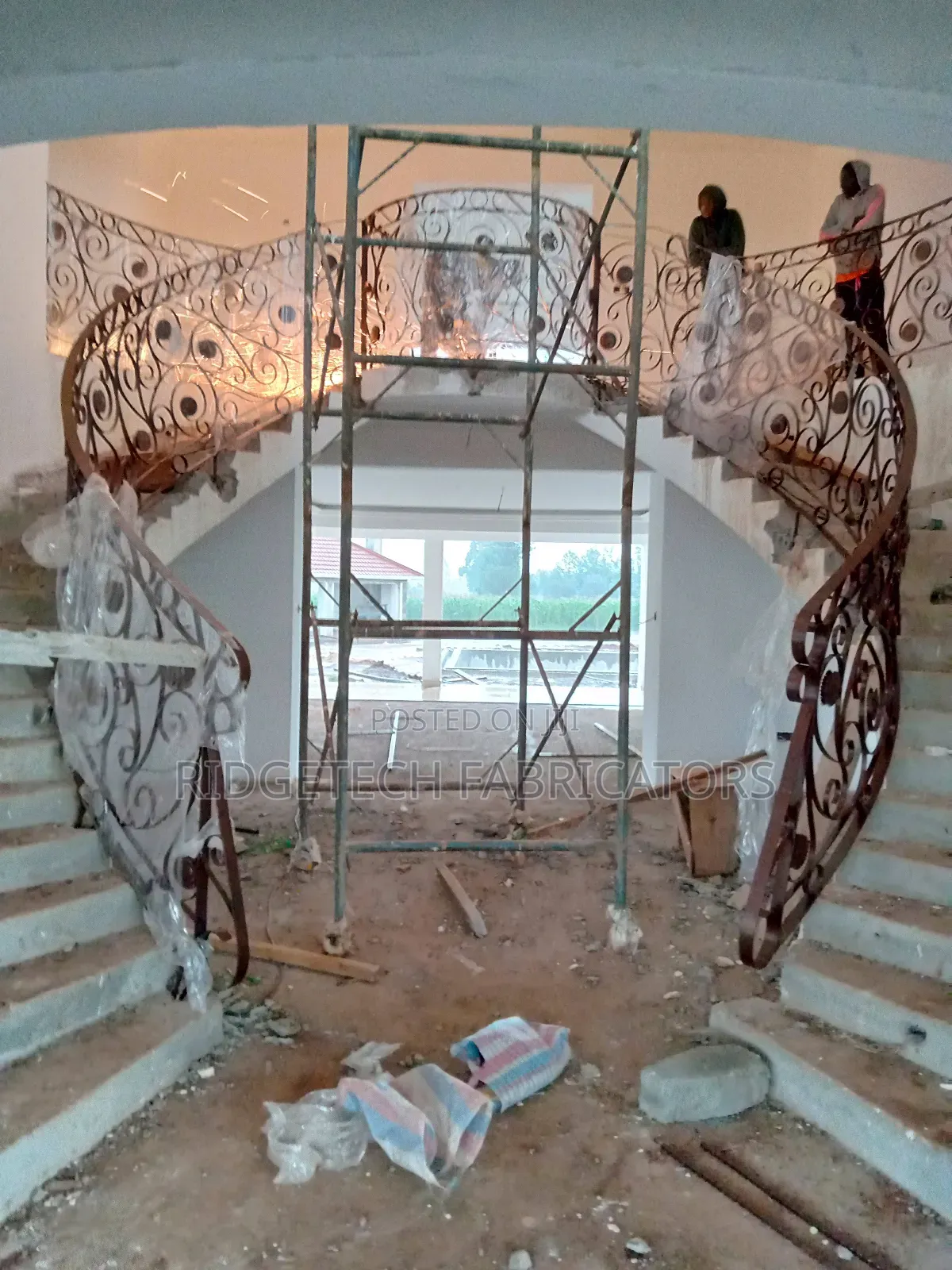 Curved Staircase Railing
