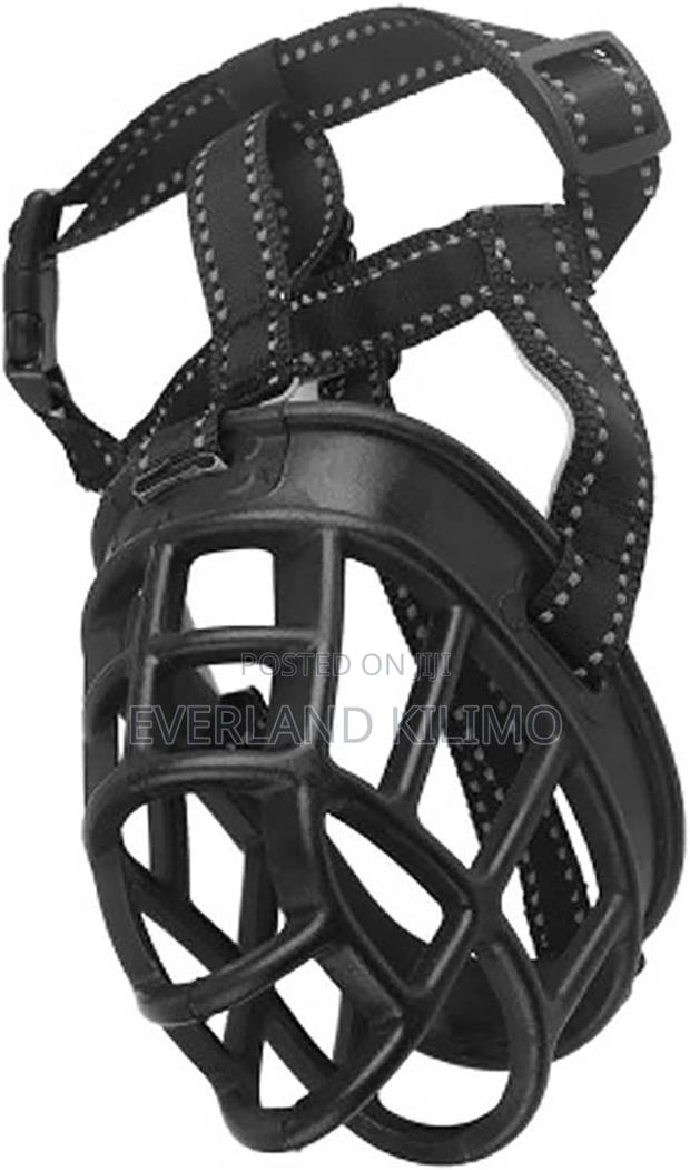 Black Silicone Basket Muzzle- Extra Large - main view