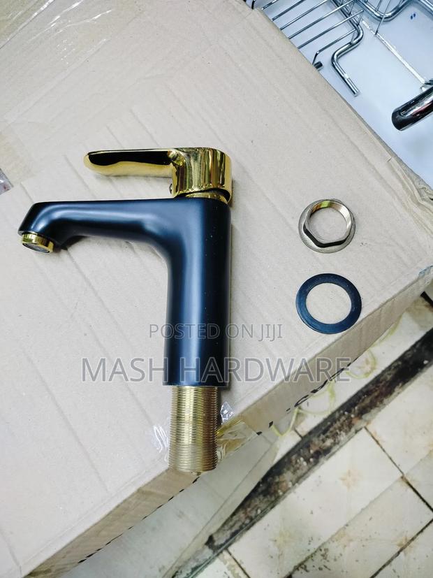 Black Gold Basin Mixer - main view