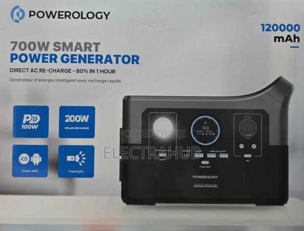 Powerology 700W Smart Power Generator 12,000mah New Sealed - main view