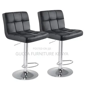 Home Chairs: Leather Hydraulic Counter Height Barstool