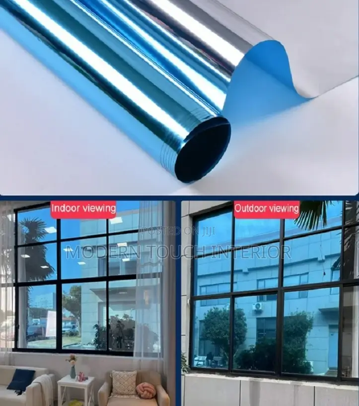 High-Quality Blue Reflective Window Tint