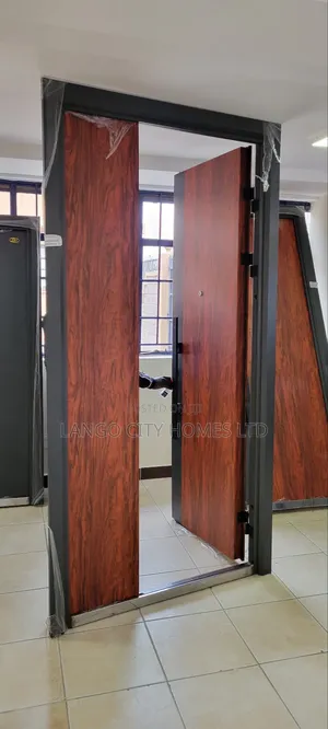 Beautiful Tall Brown Door - Steel Door 2400mm Height