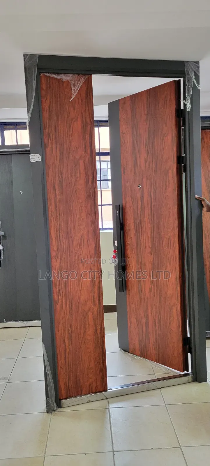 Beautiful Tall Brown Door - Steel Door 2400mm Height