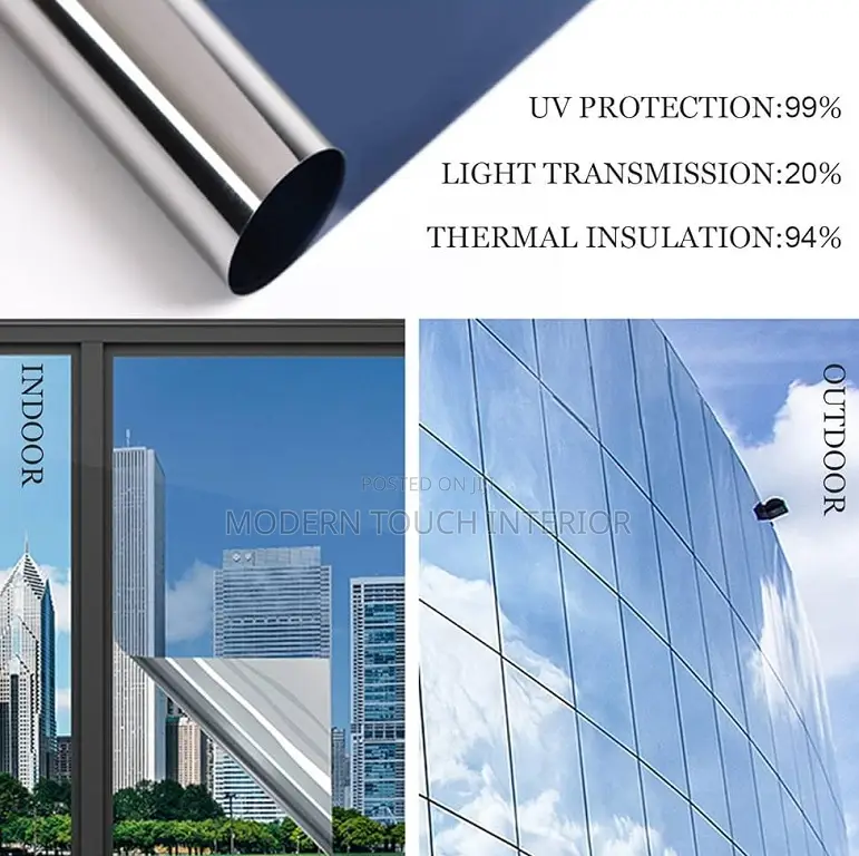 Functional One-Way Reflective Window Film