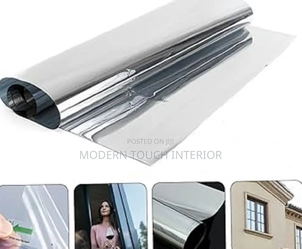 Sun-Blocking One-Way Reflective Window Tint