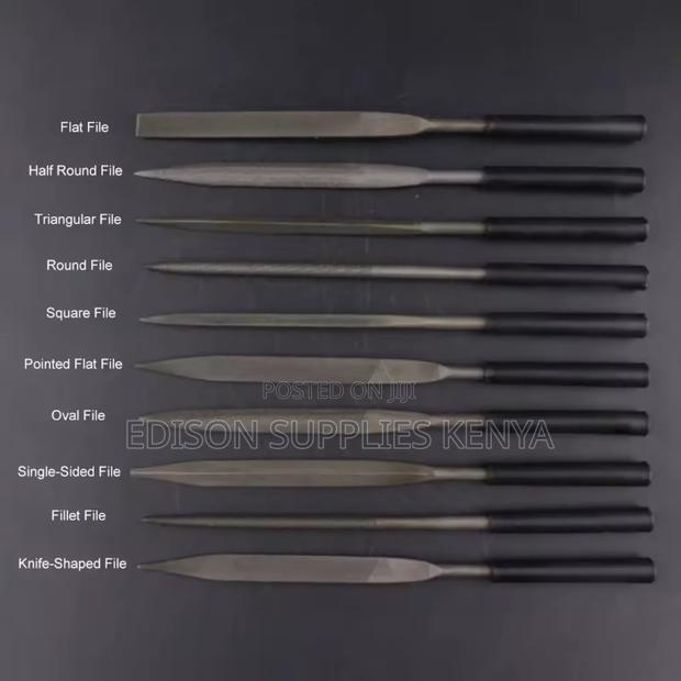 Needle Files Set 10 PCS Mini Steel File Set 3mm Diameter - thumbnail 3