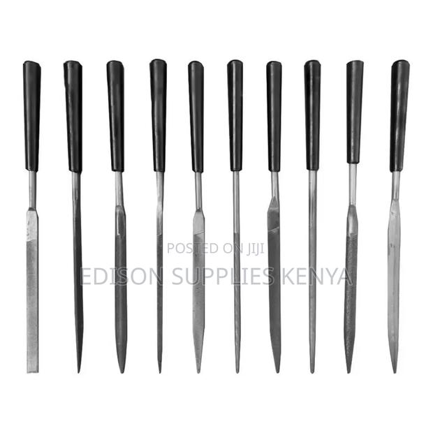 Needle Files Set 10 PCS Mini Steel File Set 3mm Diameter - thumbnail 6