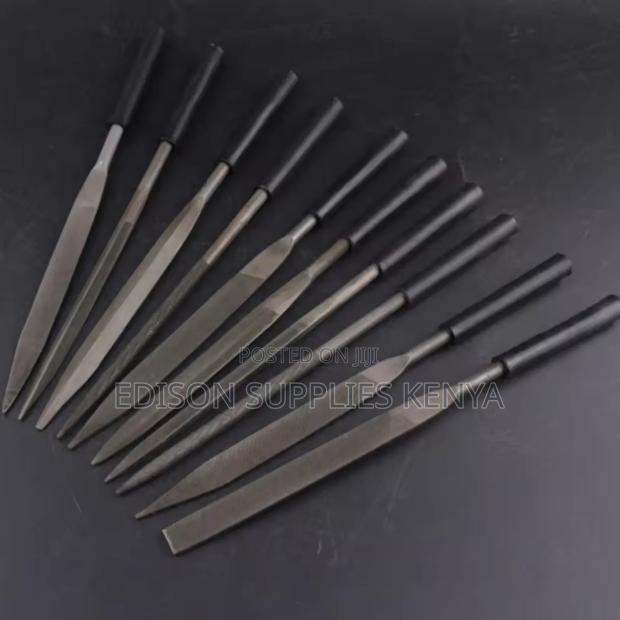 Needle Files Set 10 PCS Mini Steel File Set 3mm Diameter - thumbnail 4