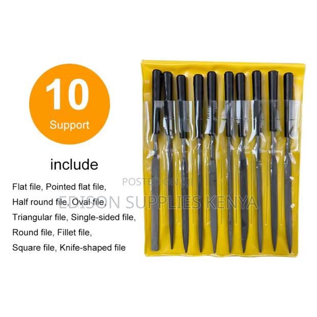 Needle Files Set 10 PCS Mini Steel File Set 3mm Diameter - main view
