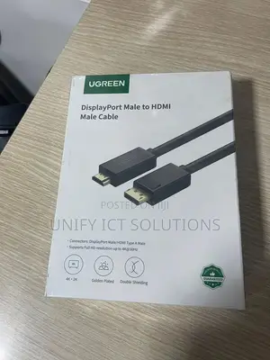 UGREEN DP Male to HDMI Male Cable 2m (Black)