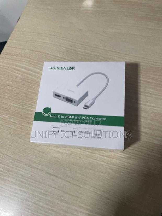 UGREEN USB-C to HDMI + VGA Converter – White - thumbnail 2