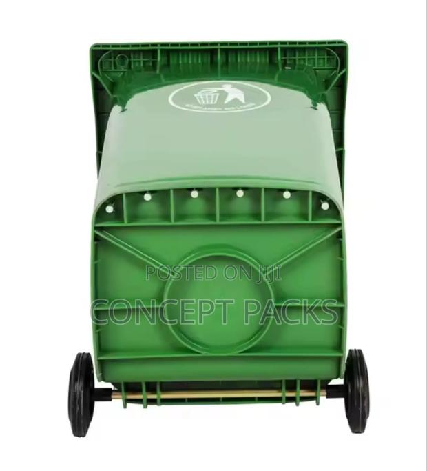 240L Wheelie Bin Plastic Dustbin - thumbnail 3