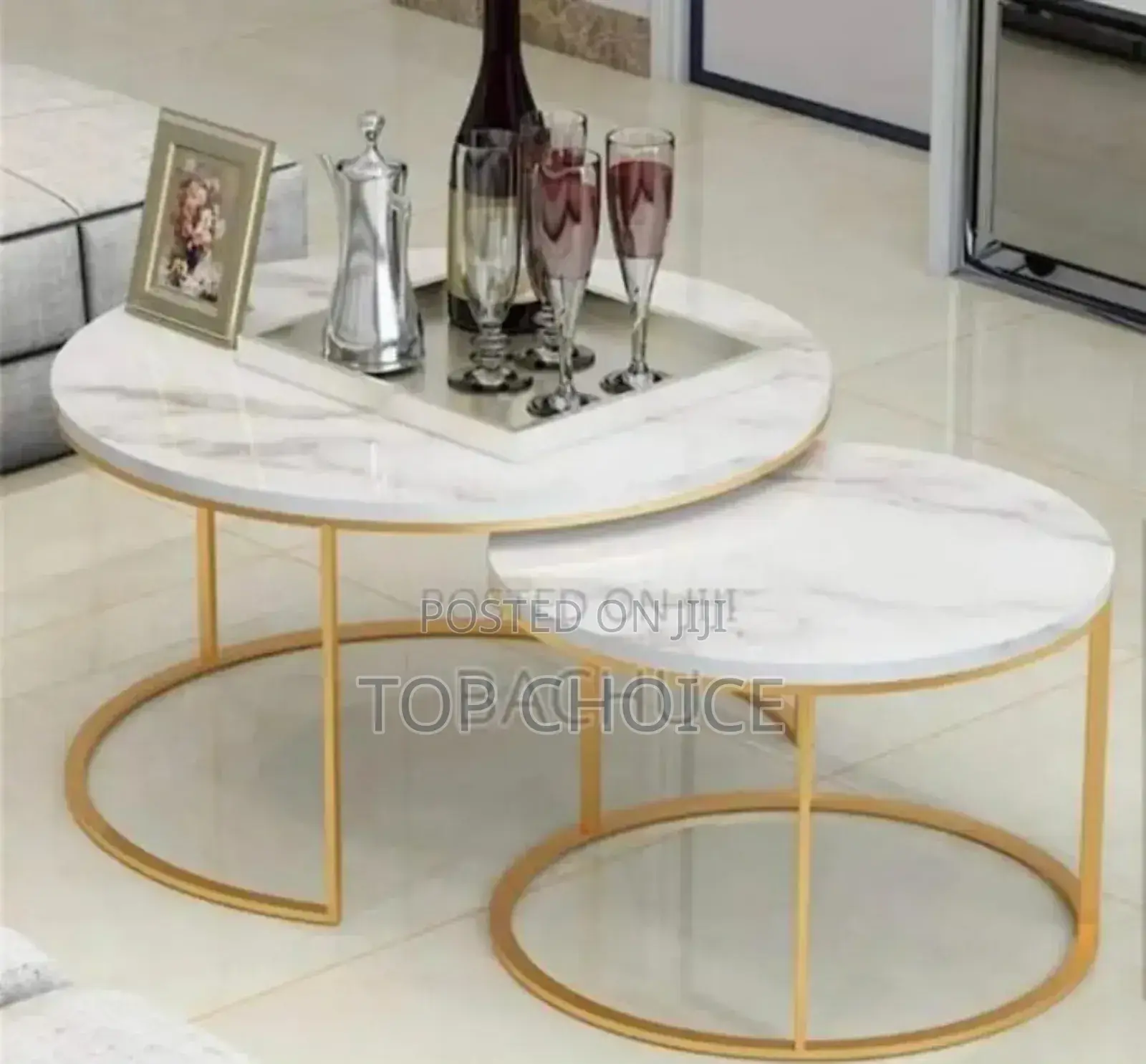 Twin Marble Coffee Table