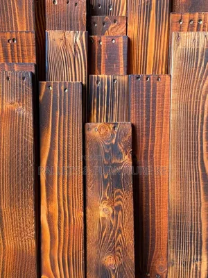 Burned Effect Pallet Wood