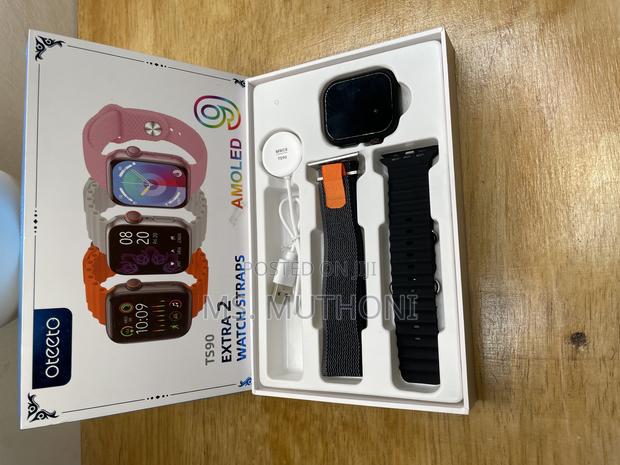 Oteeto TS90 Oteeto Amoled Smart Watch With 2 Strap-Ts90 - thumbnail 2