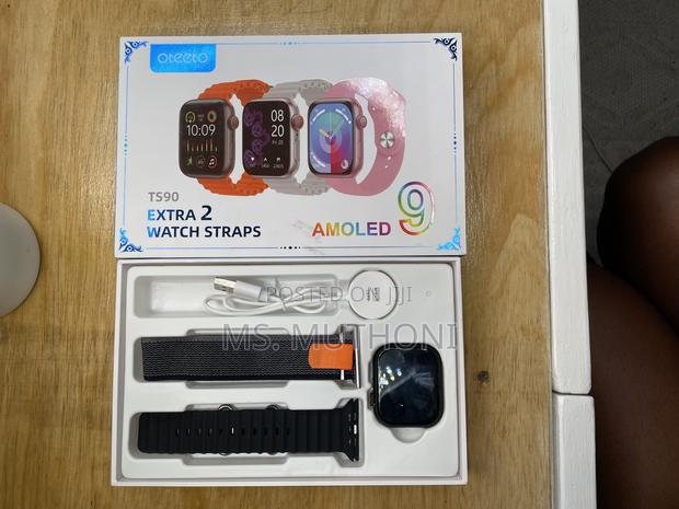 Oteeto TS90 Oteeto Amoled Smart Watch With 2 Strap-Ts90 - thumbnail 3