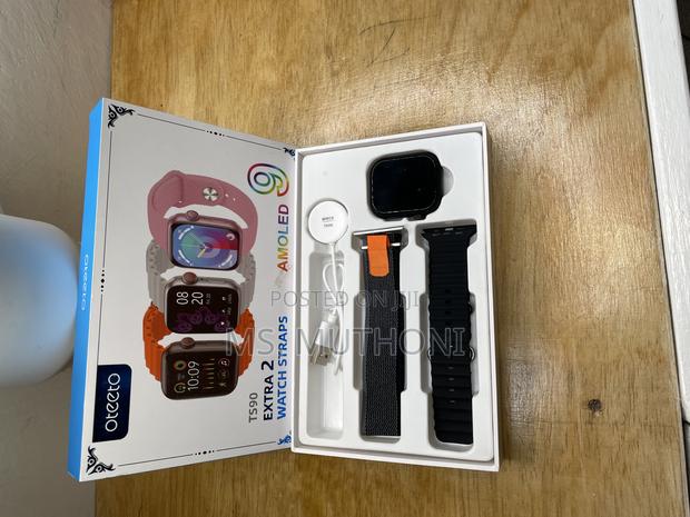 Oteeto TS90 Oteeto Amoled Smart Watch With 2 Strap-Ts90 - thumbnail 4