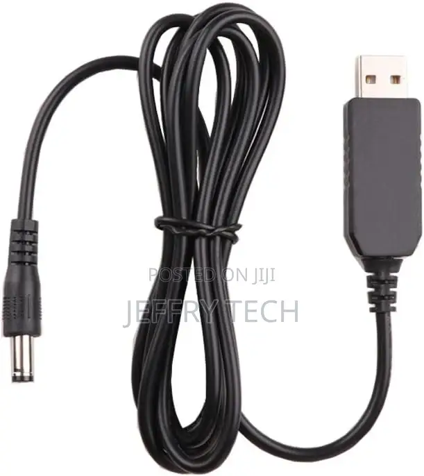 USB DC 5V to 12V Router Cable Step Up Power Cable Pow