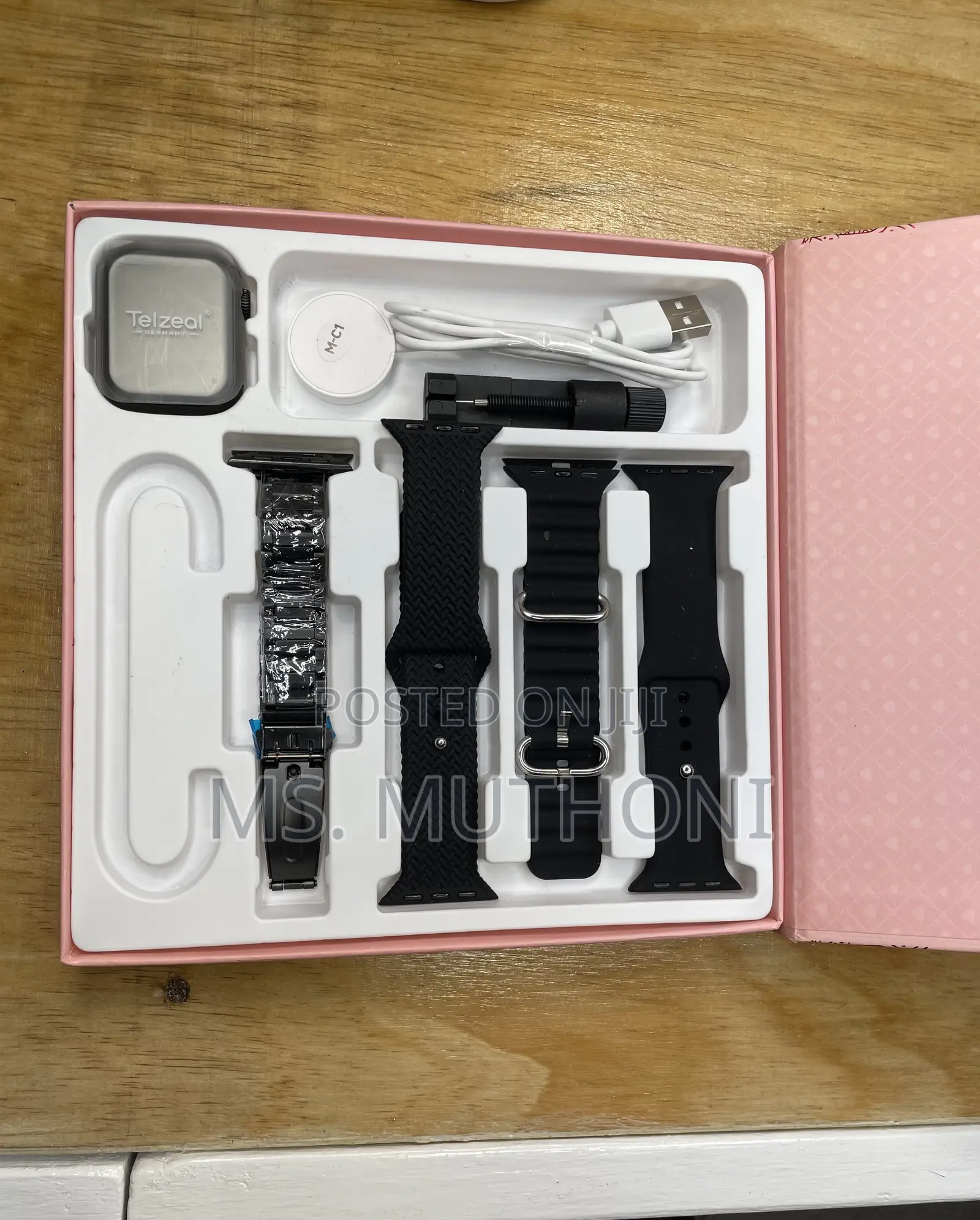 Telzeal Pefect Mini 42 MM Ladies Smart Watch With 4 Straps