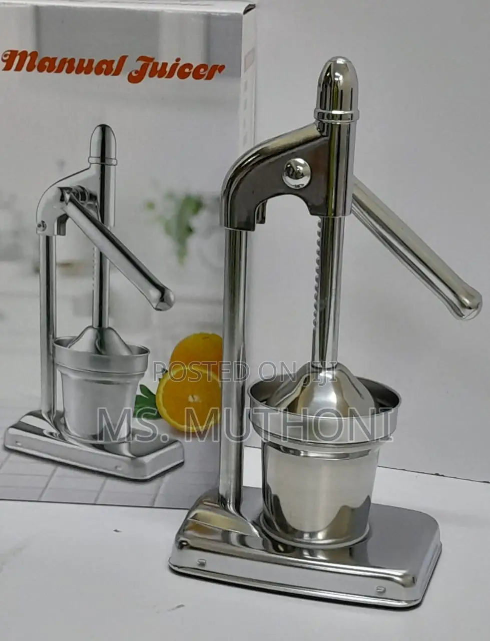 Stainless Steel Manual Hand Press,