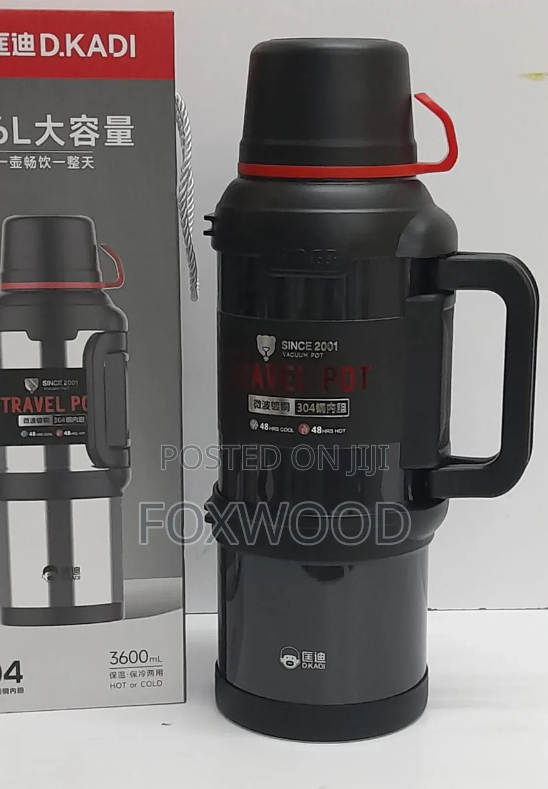 Double Vacuum Stainless Steel Travel Thermos 3600ml 