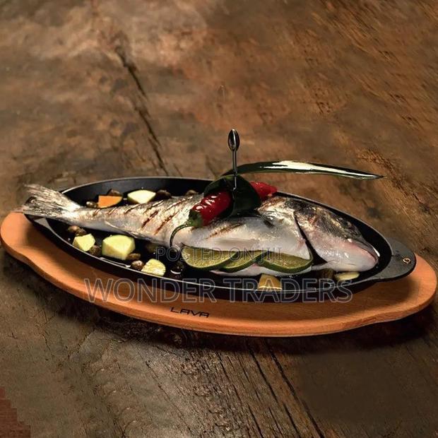 Sizzling Plate, Oval Cast Iron Hot Plate - main view