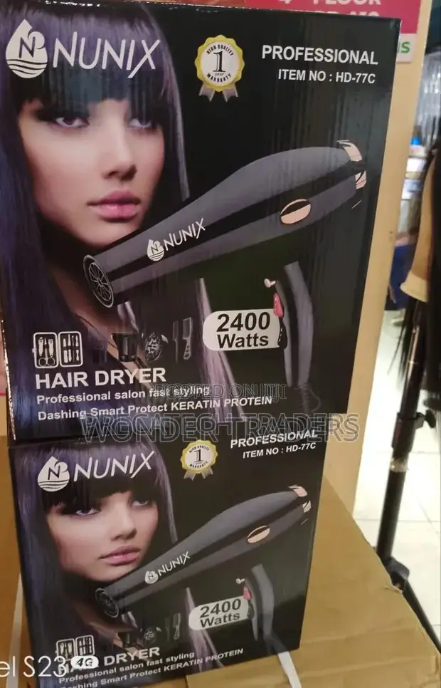 Hair Dryer-Nunix Blow Dryer/With Additional Accessories