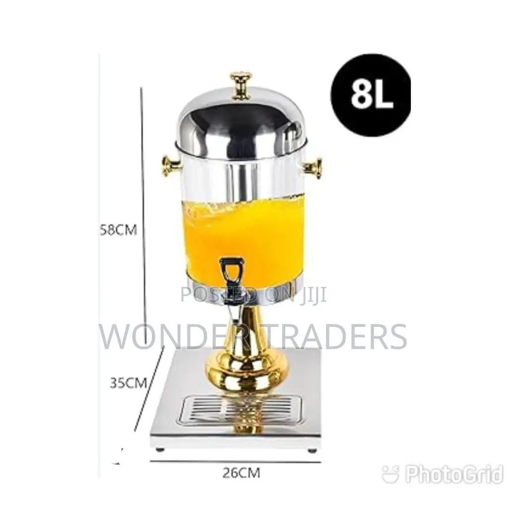 Juice Dispensers* 8L: 5L: Material: Glass Dispenser
