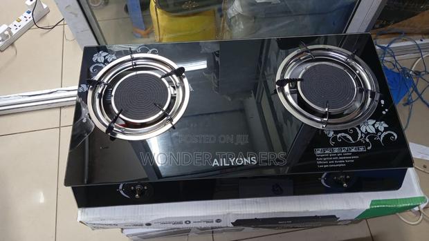*AILYONS GS014-1, Infrared Burner*
*2 Burner Glass Top - main view
