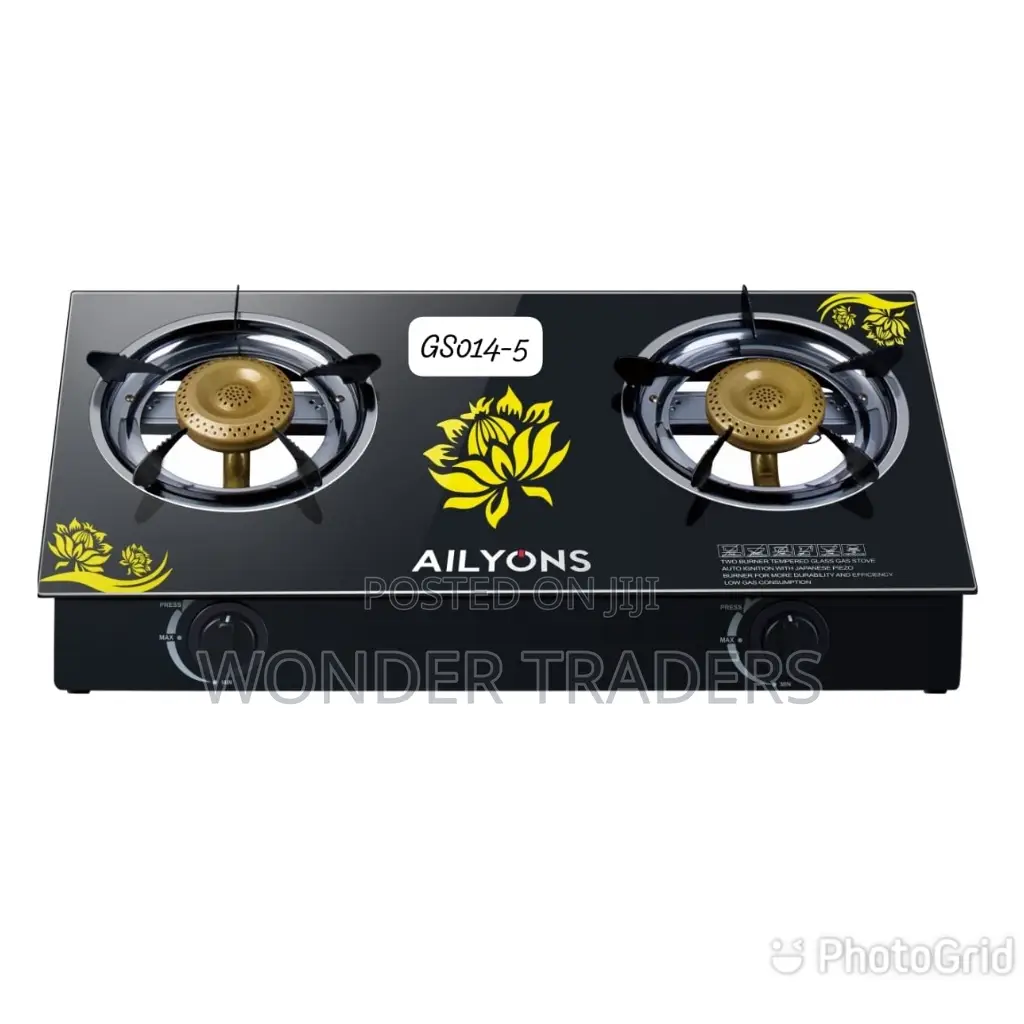 AILYONS Two Burner Glass Table Top Available