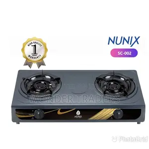 Nunix SC002 Two Burner Table Top Black