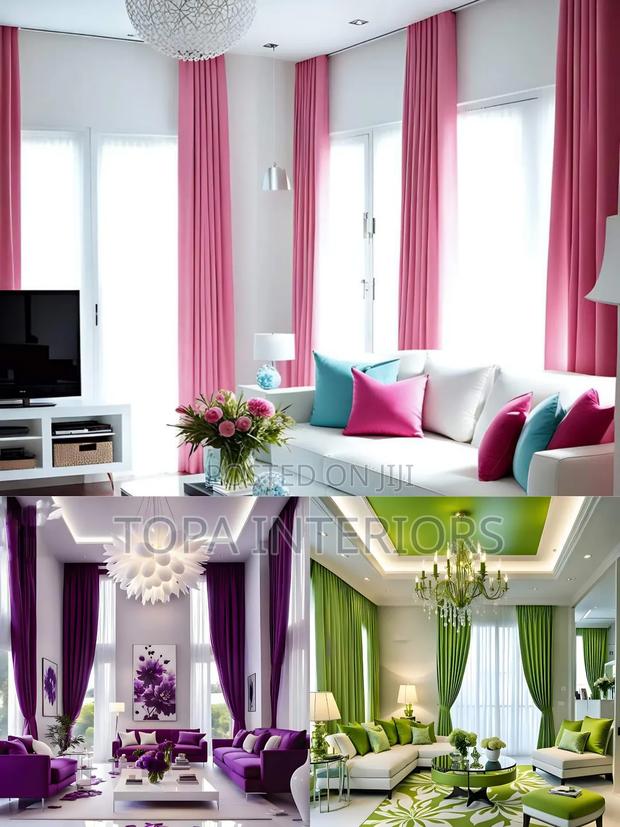 Elegant Pink Window Curtains Purple Drapes Green Curtains