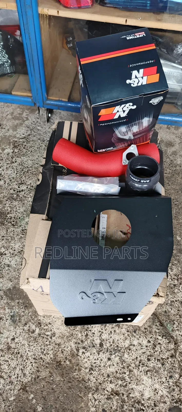 KNN Red Typhoon Intake for Subaru 2015 STI