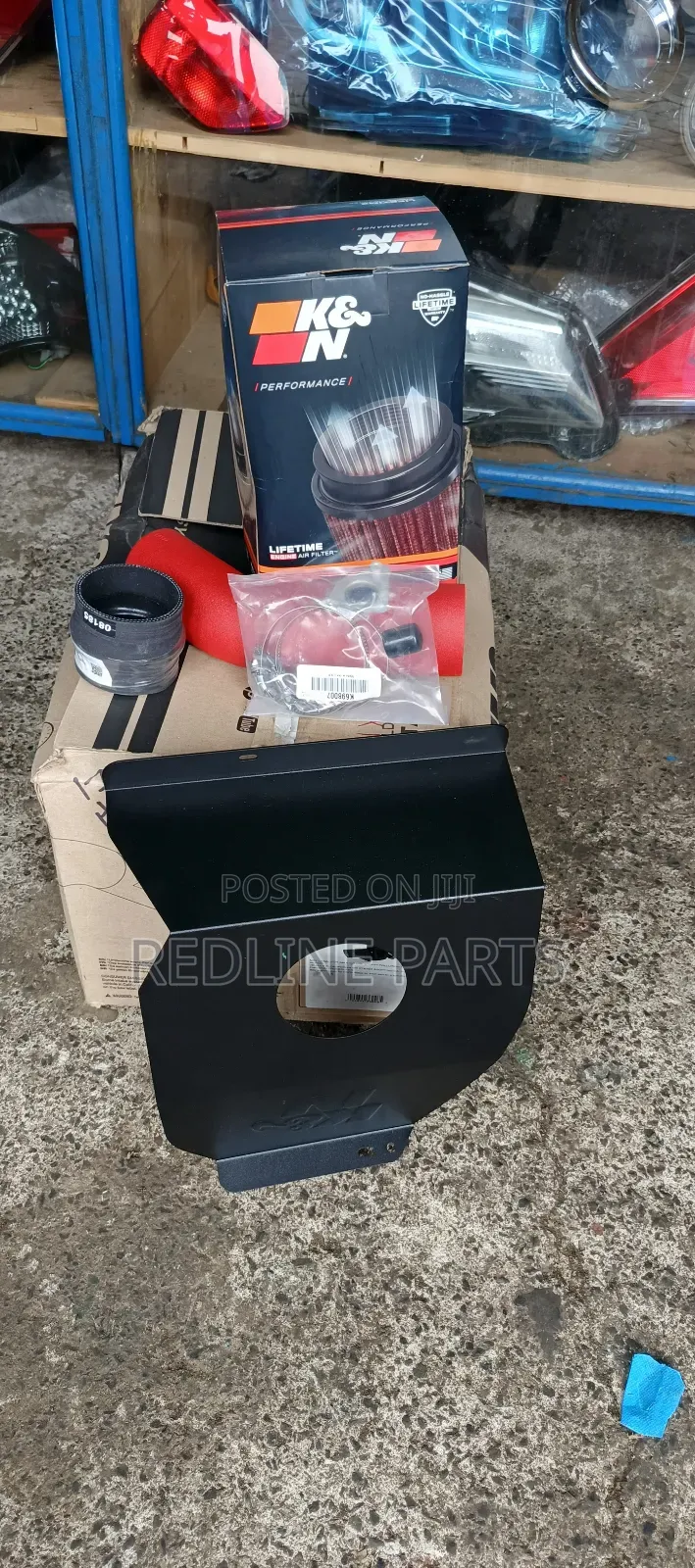 KNN Red Typhoon Intake for Subaru 2015 STI
