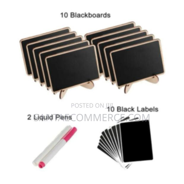 Food Label Black Bamboo Board - main view