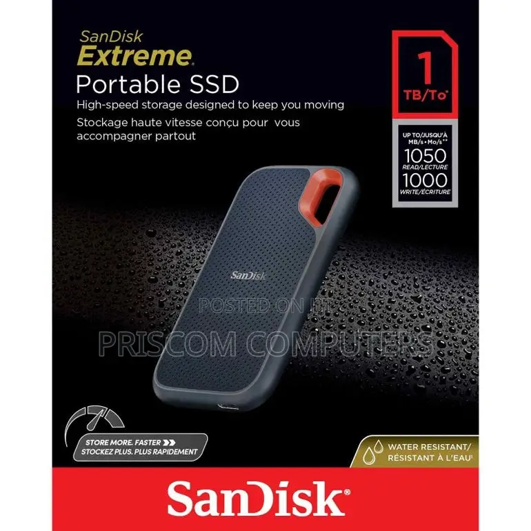 Sandisk 1 TB Extreme Portable SSD V2