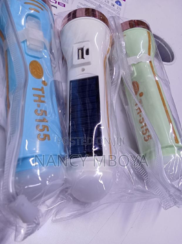 Rechargeable Torch Both Solar and Electric - thumbnail 3