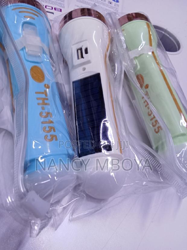 Rechargeable Torch Both Solar and Electric