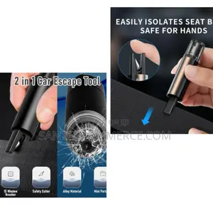 Emergency Safety Car Belt Cutter and Glass Breaker Hammer