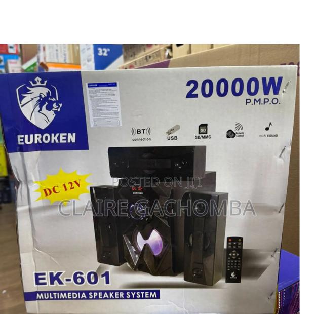 Black EK-601 3.1CH Home Theater System 20000watts - main view