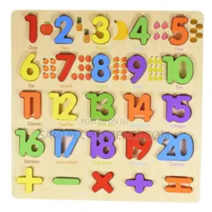 Kids Learning Maths Number Wooden Puzzle Toy