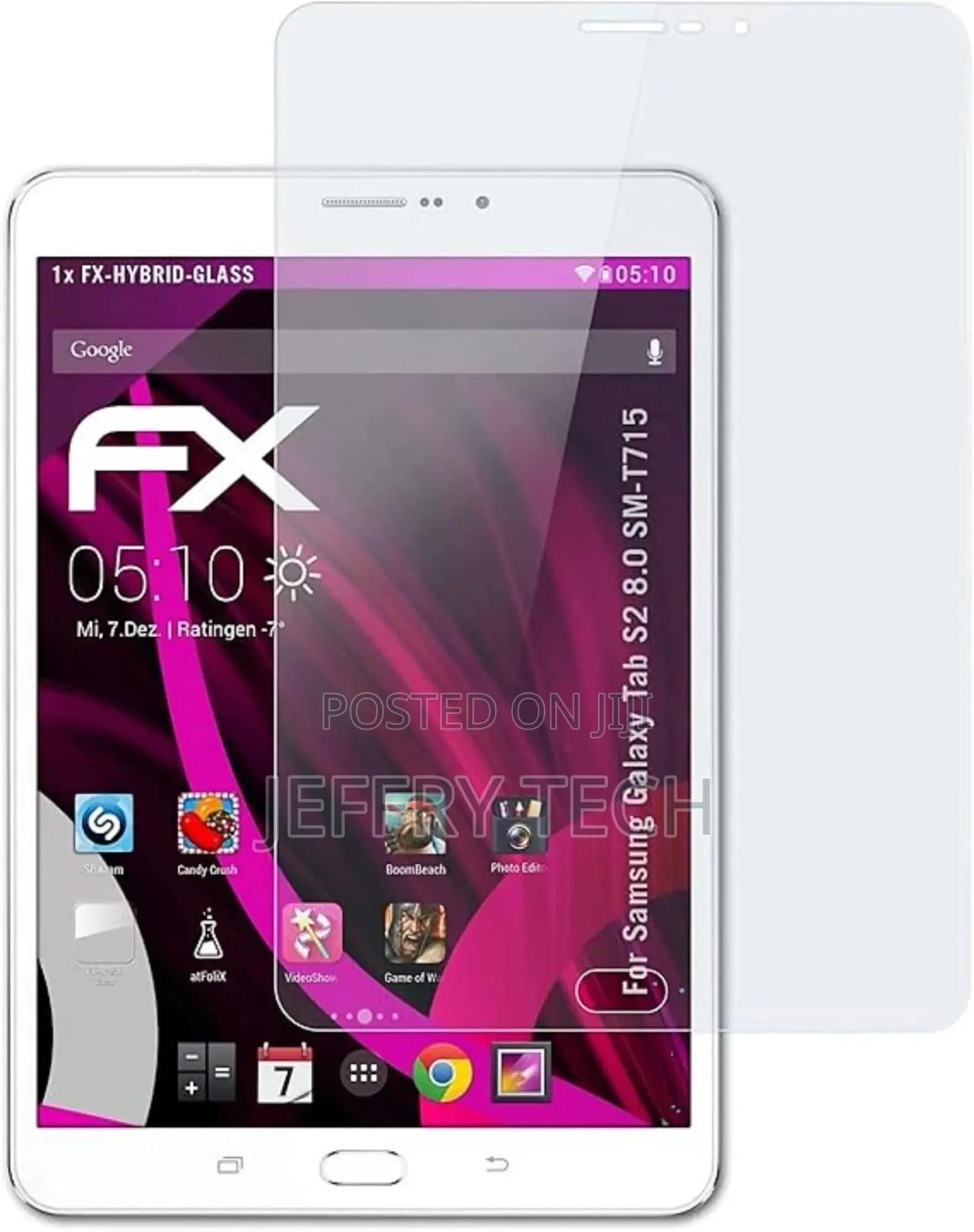 Glass Protector For Samsung Galaxy Tab S2 8.0 SM-T715