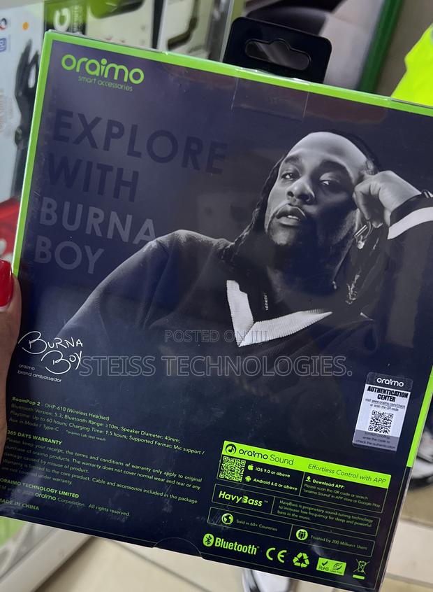 Oraimo Boompop 2 Wireless Headphones. - thumbnail 3